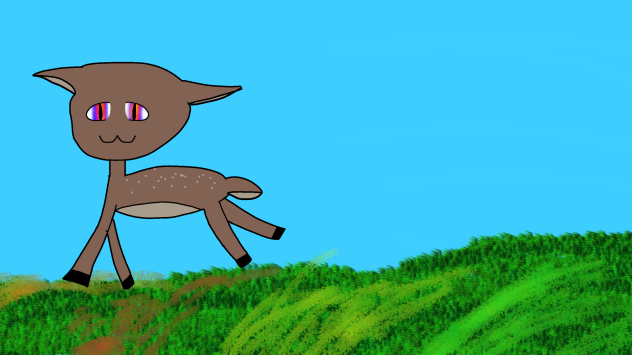A deer I drew!