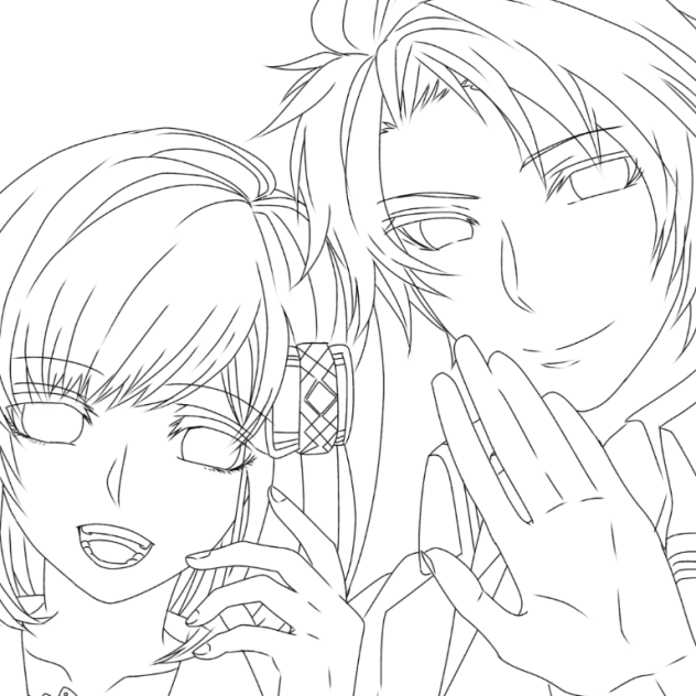 リクエスト [ノルン+ノネット]線画