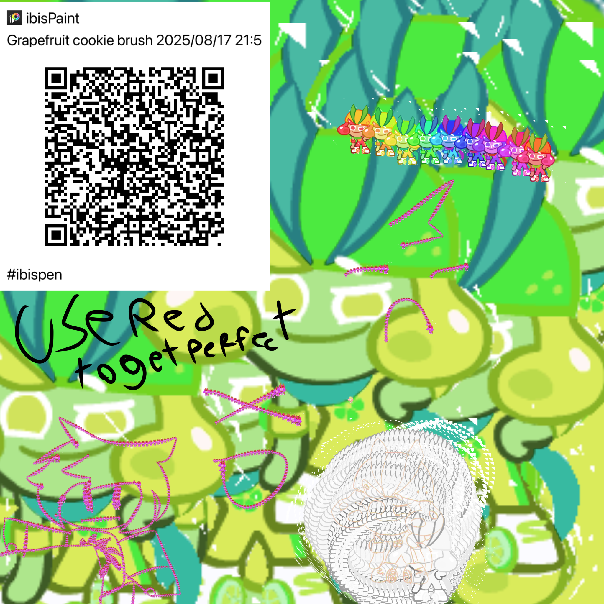 grapefruit cookie brush - ibisPaint