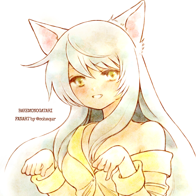 化物語ブラック羽川ファンアート。