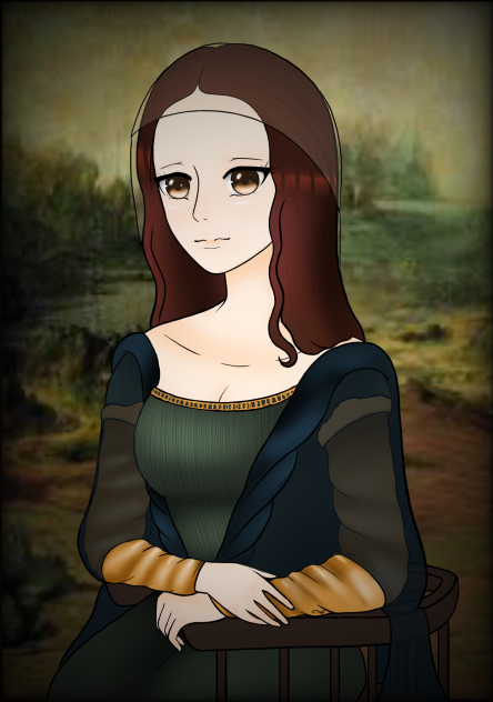 Anime Monalisa Finished with Background