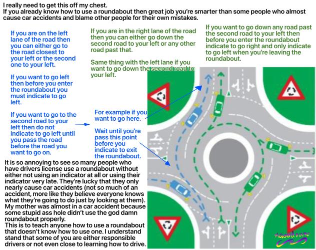 AGN teaches the use of a roundabout