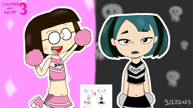 Doll Cheerleader and Psycho Cheerleader