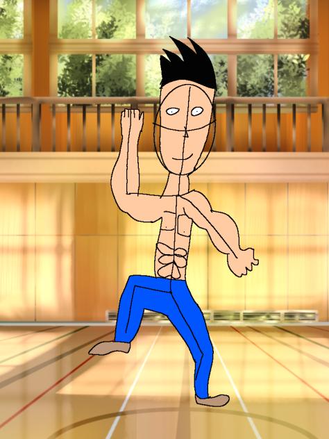stick man to man drawing