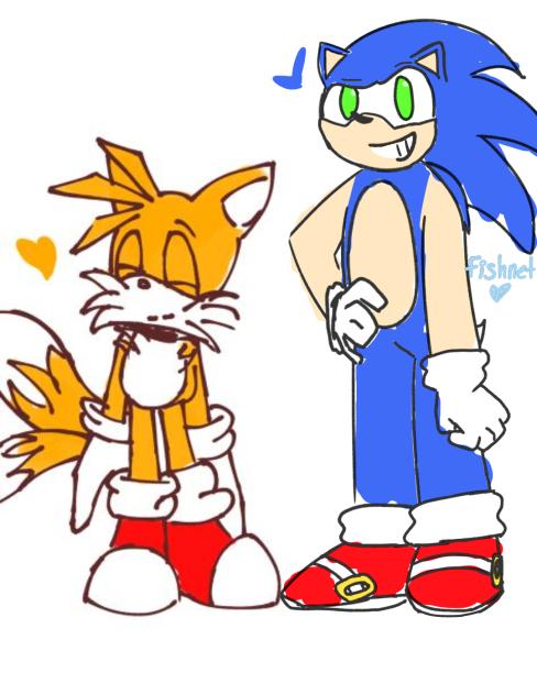 Sonic and Tails collab with DBella