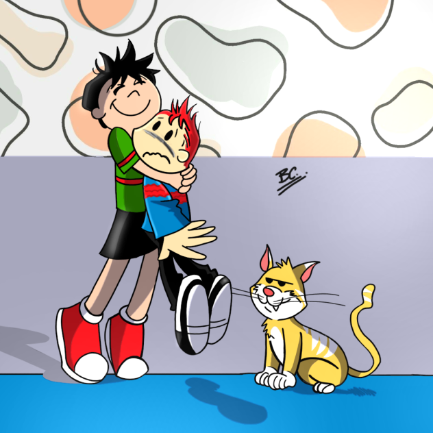 Léozinho com Flavinho e Ghiby.