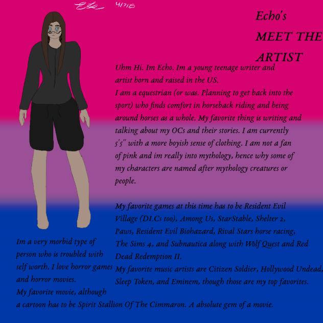 ~ Echos Meet The Artist ~