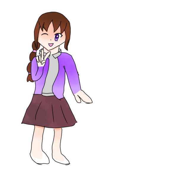 他のリア友が作った線画を塗ってみた！