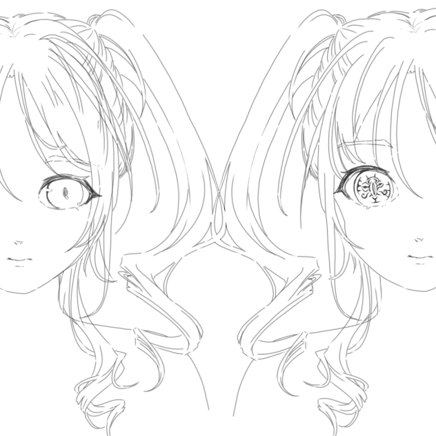 無題線画６