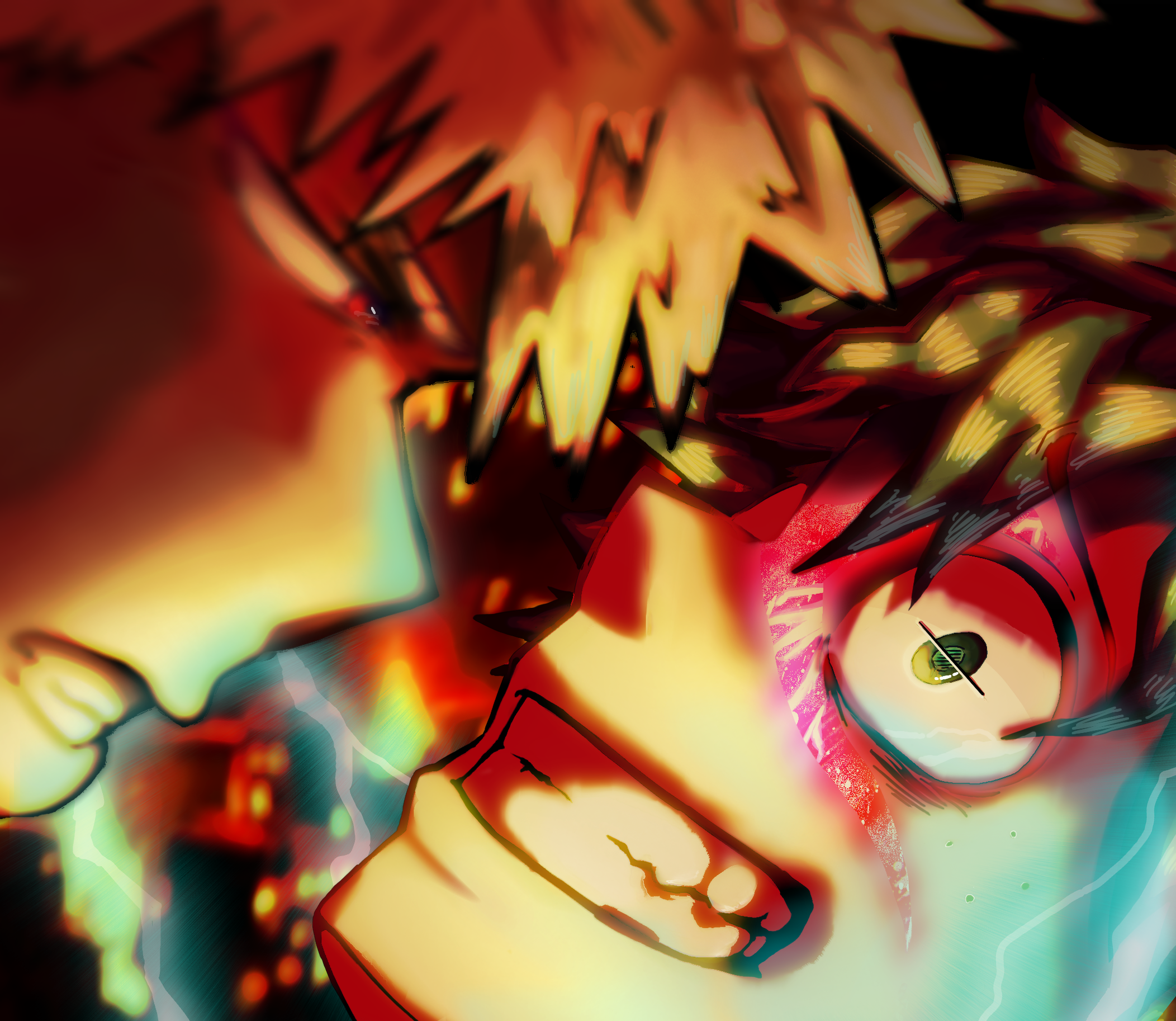 AU Deku Villain.... Resultado final - ibisPaint