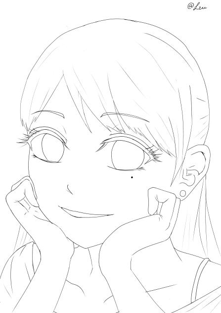Smile（線画）