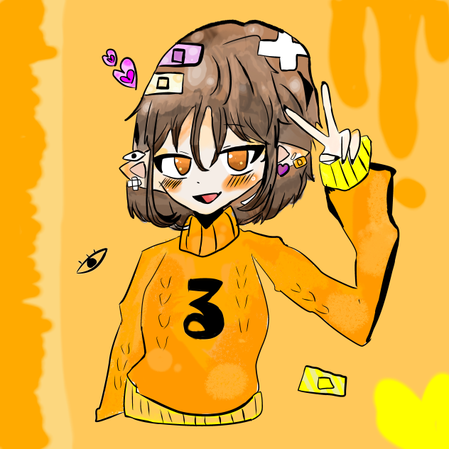 妹のオリキャラ　妹が描いた