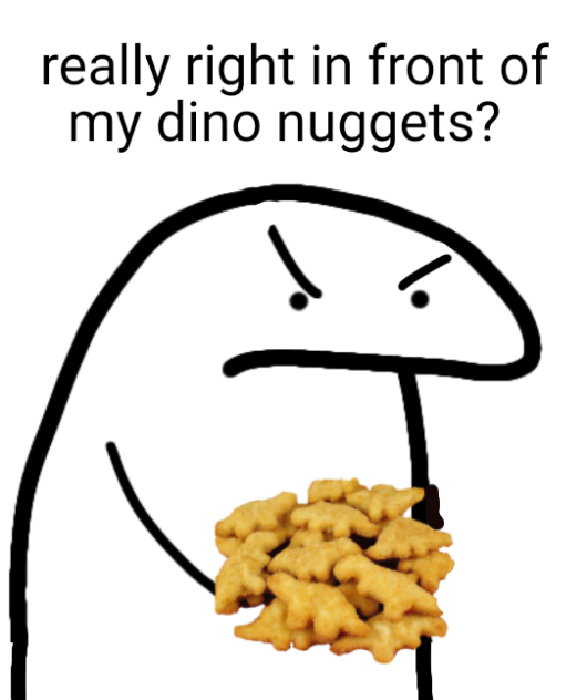 Dino nuggets meme
