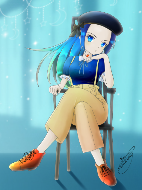 Girl in a chair