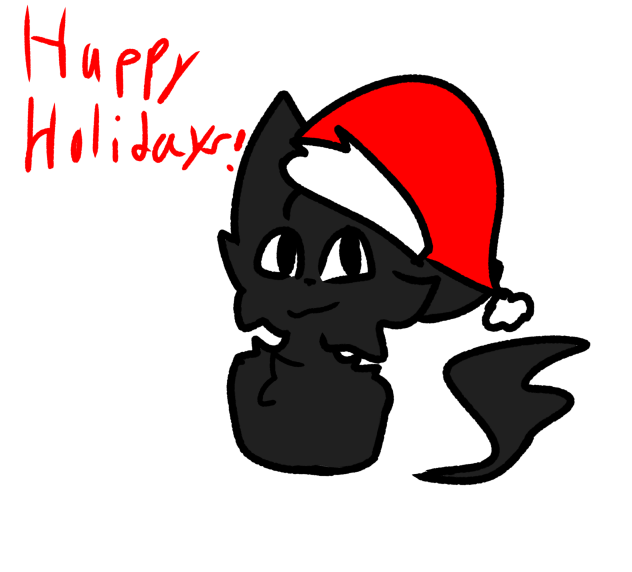 Happy holidays! -Cartoon cat