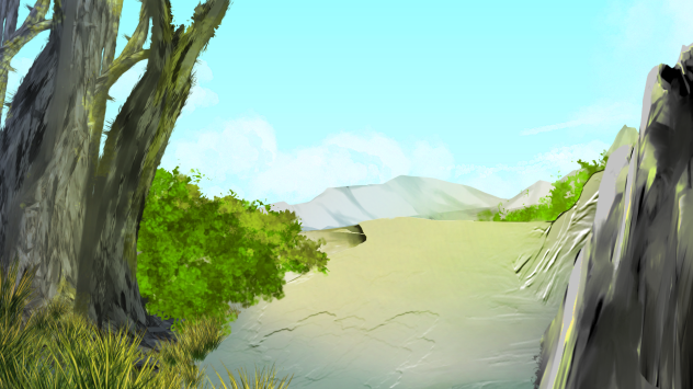 near the forest