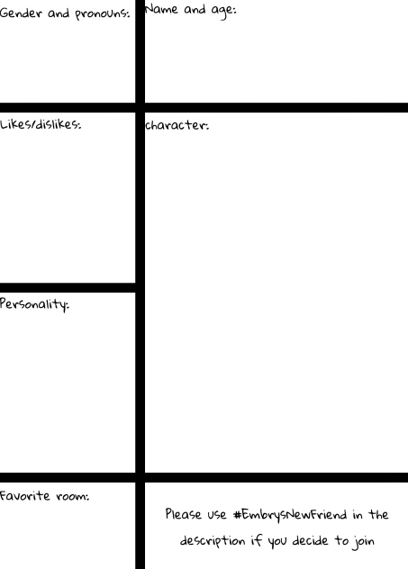 EMBRYS BLANKET FORT SIGN UP SHEET