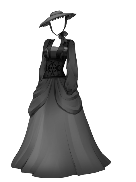 IBM3417 victorian dress2
