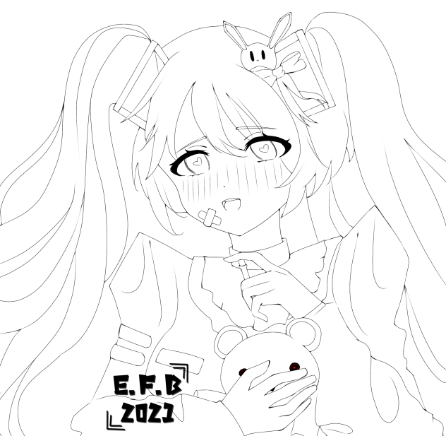 Miku Lineart !