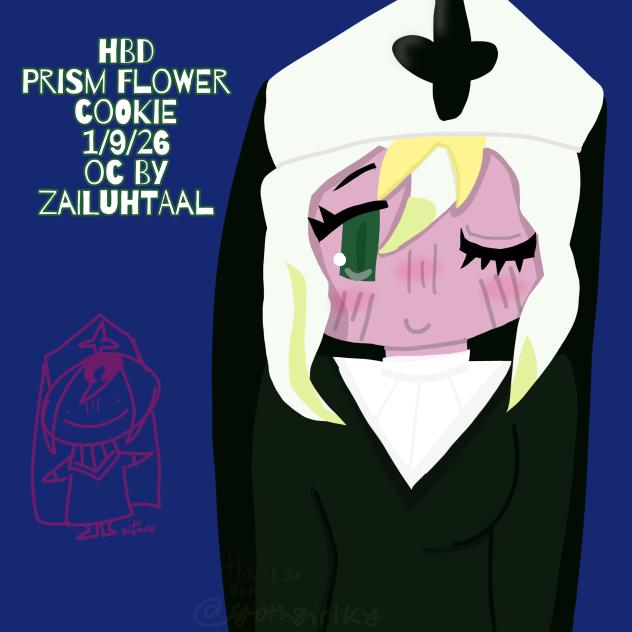 prism flower cookie OMGA