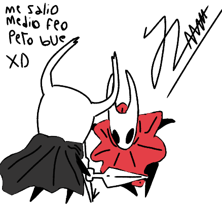 hollow y Hornet peliando o bailandonose
