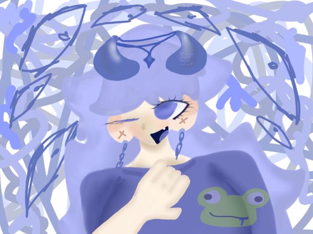 Purple is not real. This is blue.