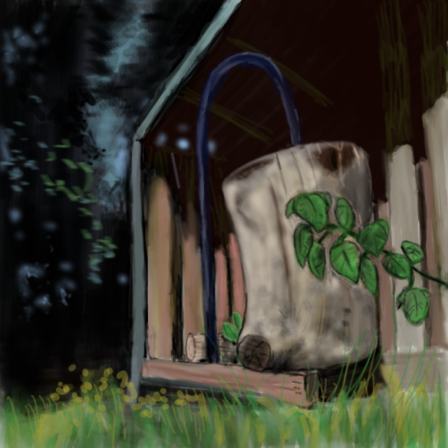 wooden stump - ibisPaint