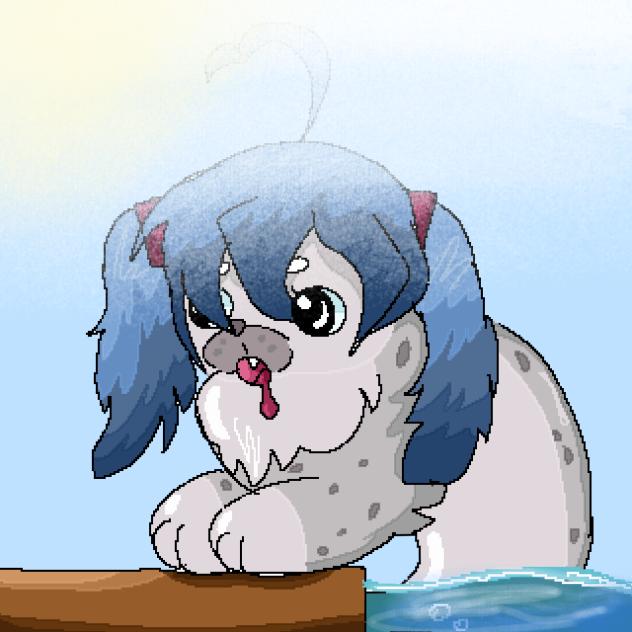 Silly seal Miku