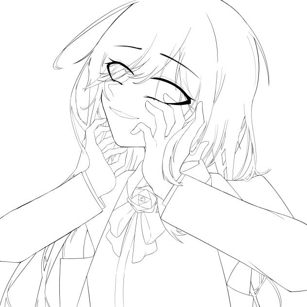 愛して愛して愛して　線画