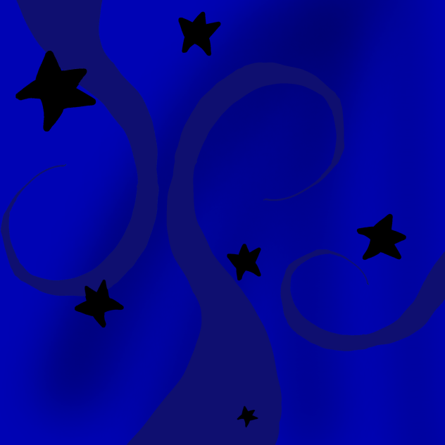Night time forest