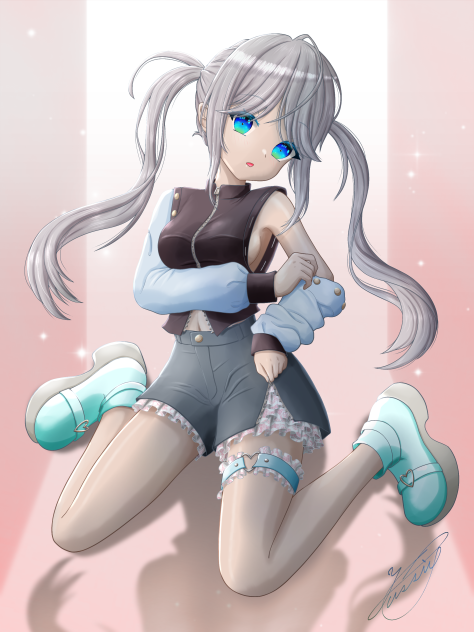 2wayトップスとフリル付きショーパン