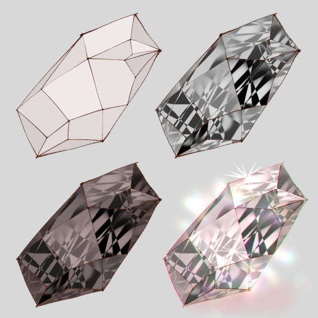 宝石の描き方(自分用)