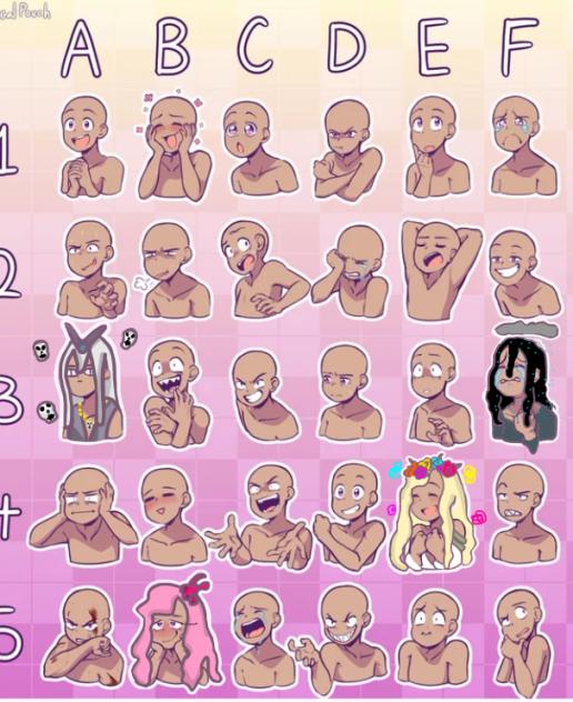 Greek god expression grid part 4 Oizys