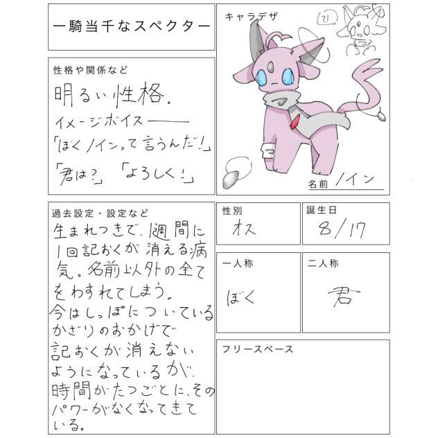 一騎当千なスペクター　キャラ募集