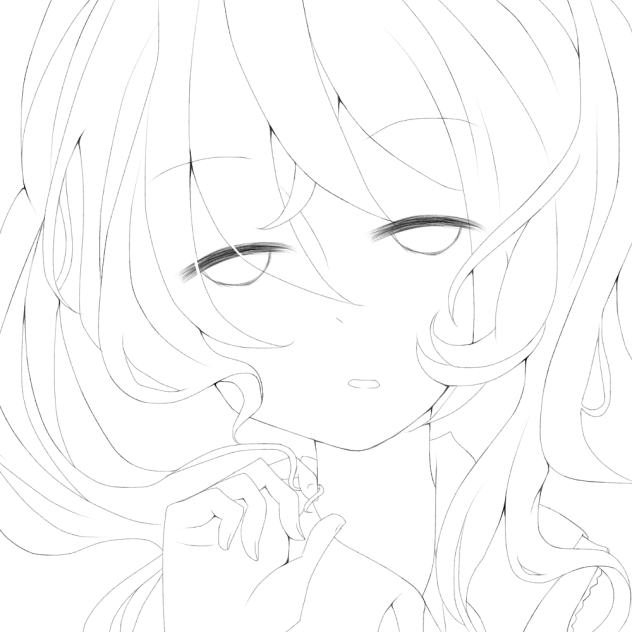 未来　線画