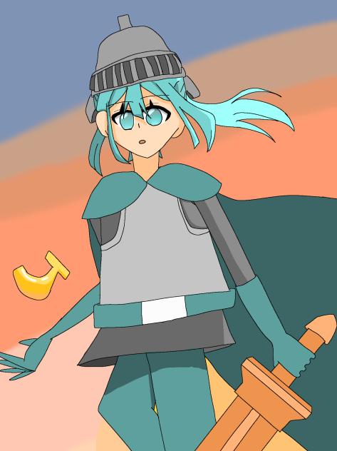 剣士三雲さん(帽子あり)