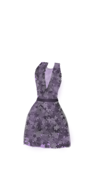 my purple summer dress design