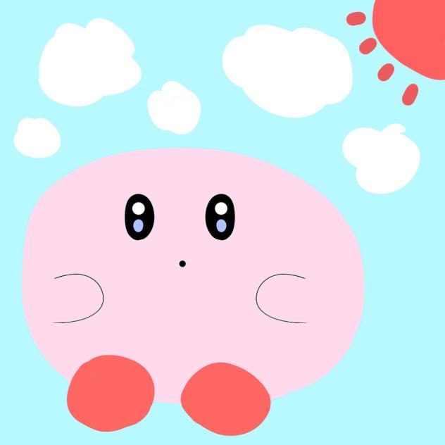 ほうばってるカービィ！
