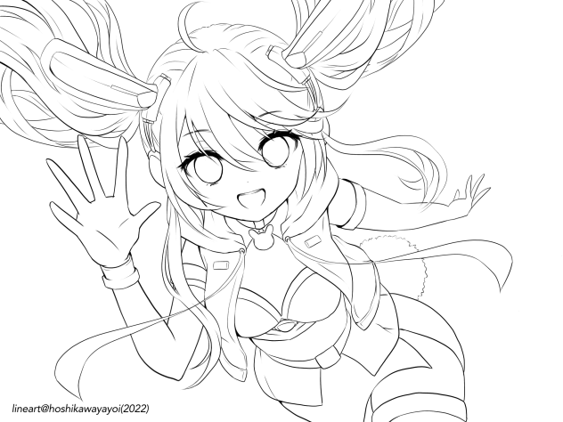 ムーンエイジ(ぬりえ)