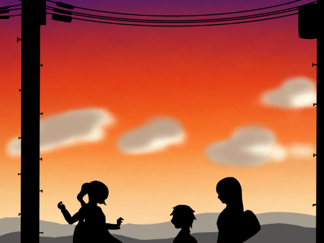 明日は晴れね！