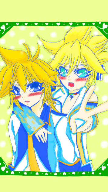 レンさんの絵を色塗りさせてもらいました！
