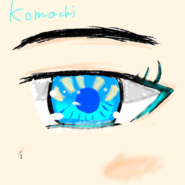 お目目（水色）