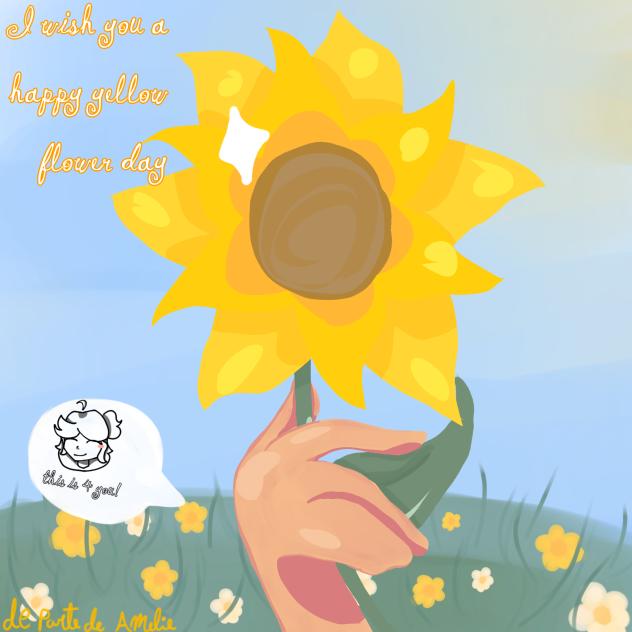 happy Yellow flower day☀️🌼