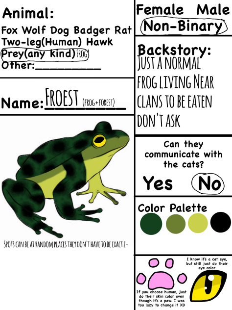 Prey character for Warriors RP!!