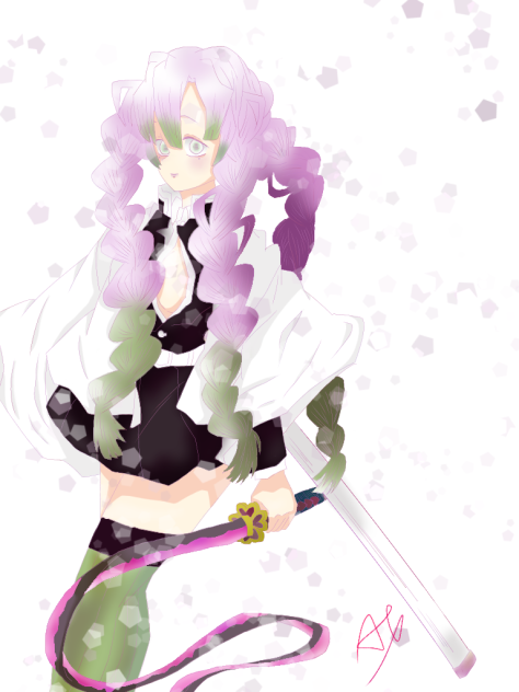 鬼滅の刃 ufotabledining お楽しみくじ ポストカード 甘露寺蜜璃