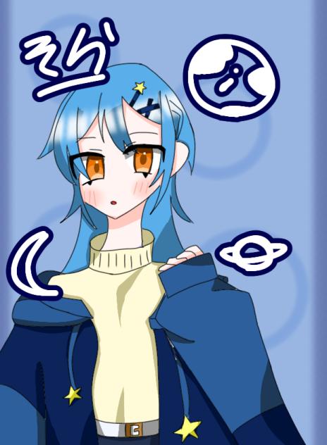 そらちゃん描いたー!ゆでち見てー