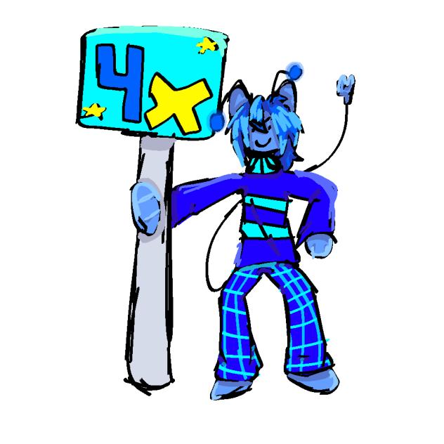 four wit a giant ban hammer