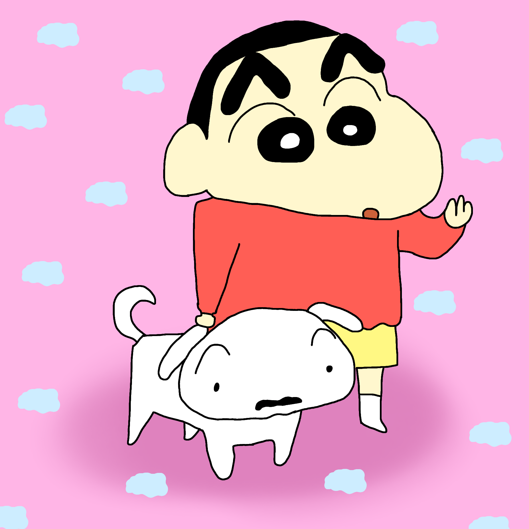 shin chan y nevado - ibisPaint
