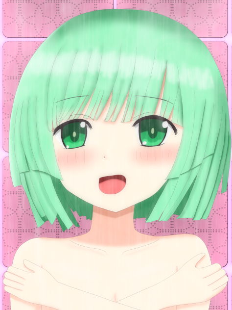 シャワーを浴びる夏目かこちゃん