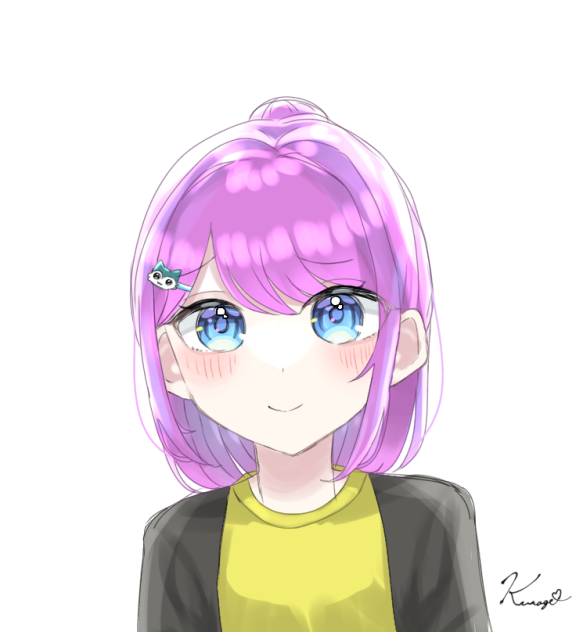 髪型が違うスカイちゃん( ¨̮ )